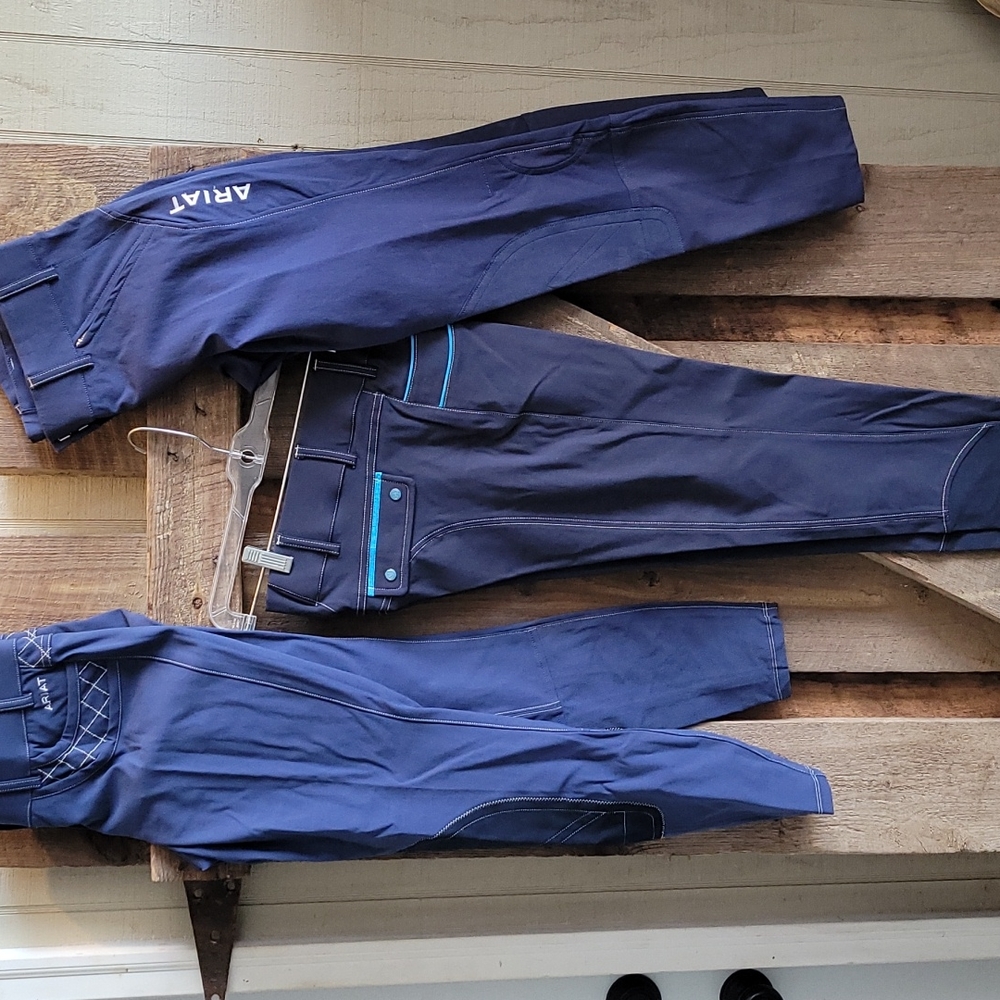 New, never worn Ariat show pants. Size 28 Long. 3 different styles.